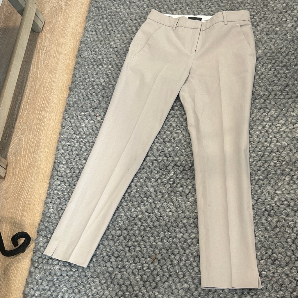 Peserico Handmade Tailored Cotton Blend Straight Leg Trousers Size 42